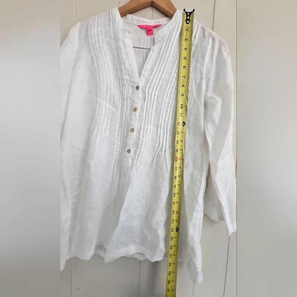 Lilly Pulitzer White Tunic-Sizs XS - Picture 5 of 7
